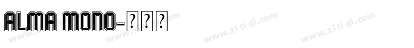 Alma Mono字体转换